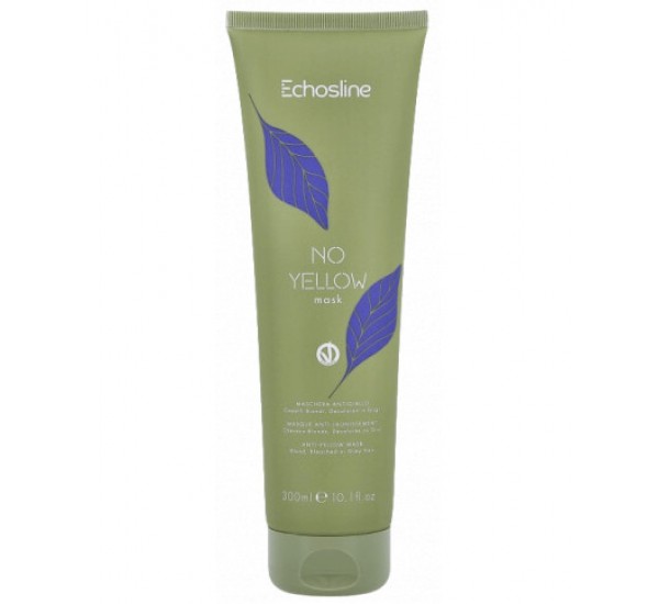 ECHOSLINE No Yellow mask Маска против жълтеене за руси,обезцветени и сиви коси 300ml